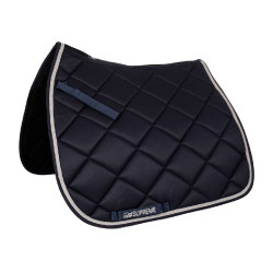 Steppede Dressurschabracke Supreme Marine / Hellgrau Blau