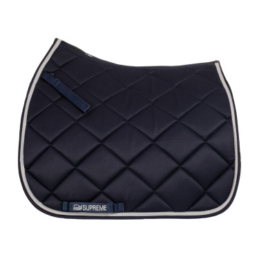 Steppede Dressurschabracke Supreme Marine / Hellgrau Blau