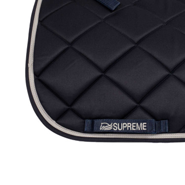 Steppede Dressurschabracke Supreme Marine / Hellgrau Blau