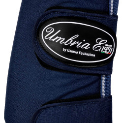 Transportgamaschen Rip-Stop mit Lederverstärkungen Umbria Equitazione Marine Marineblau