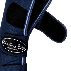 Transportgamaschen Rip-Stop mit Lederverstärkungen Umbria Equitazione Marine Marineblau