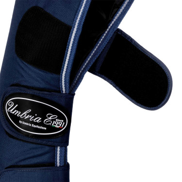 Transportgamaschen Rip-Stop mit Lederverstärkungen Umbria Equitazione Marine Marineblau