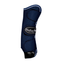 Transportgamaschen Rip-Stop mit Lederverstärkungen Umbria Equitazione Marine Marineblau