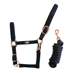 Nylonhalfter Rose Gold Line mit Strick Supreme Nylonhalfter Rose Gold Line mit Strick Supreme