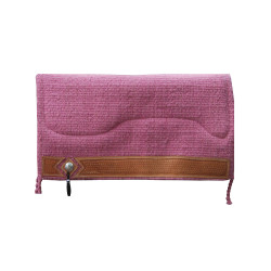 Western-Show-Sattelpad Alpaka mit Gravur Barbwire Pool's Pink Rosa
