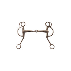 Western-Edelstahl-Gebiss mit schrägen Schenkeln und D-Ringen von Pool's