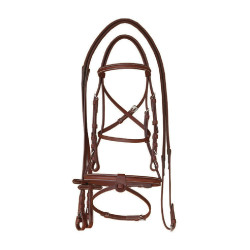 Bridon Supreme mit Kontrastnaht und Supreme Zügel Braun