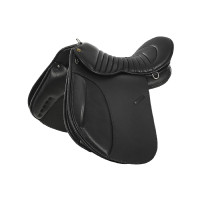 Selle de Trekking Chetak en Cuir Supreme Noir