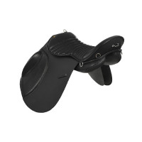 Trekking-Sattel Chetak aus Supreme-Leder Schwarz Trekking-Sattel Chetak aus Supreme-Leder Schwarz
