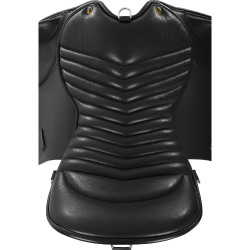 Trekking-Sattel Chetak aus Supreme-Leder Schwarz