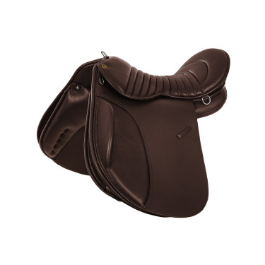 Trekking-Sattel Chetak aus Supreme-Leder Braun