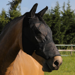 PVC-Fliegenmaske mit Ohrenschutz und Reißverschluss Umbria Equitazione