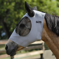 Lycra-Fliegenmaske mit Ohrenschutz Tech Pro-Tech Grau