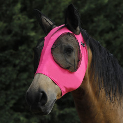 Lycra-Fliegenmaske mit Ohrenschutz Tech Pro-Tech Warmrosa