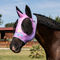Lycra-Fliegenmaske mit Ohrenschutz und Einhornmuster Pro-Tech