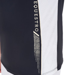 Wettkampf-Poloshirt Herren Kurzarm mit Reißverschluss Equestro Marineblazer / Antikweiß Marineblau Wettkampf-Poloshirt Herren Kurzarm mit Reißverschluss Equestro Marineblazer / Antikweiß Marineblau