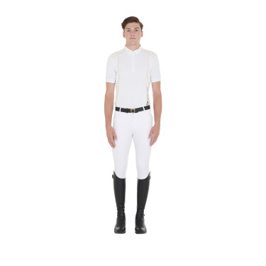 Wettkampf-Poloshirt Herren Kurzarm mit Reißverschluss Equestro Wettkampf-Poloshirt Herren Kurzarm mit Reißverschluss Equestro