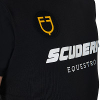 Herrent-Shirt aus Baumwolle Scuderia Equestro Equestro Schwarz Herrent-Shirt aus Baumwolle Scuderia Equestro Equestro Schwarz