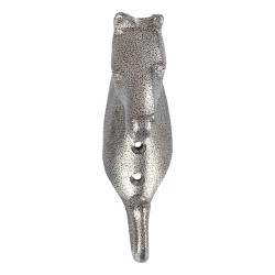 Haken für Trensenhalter Pferdekopf aus bunt eloxiertem Aluminium Umbria Equitazione Grau