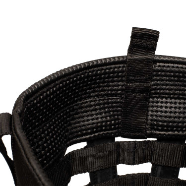 Nasenriemen aus Nylon und Supreme-Gummi Schwarz