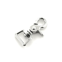 Karabiner mit Viereckringen Umbria Reitsport Silber