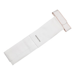 Dressurkrawatte mit Strass-Logo Equestro Weiß / rosa Kamee