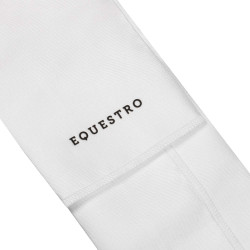 Dressurkrawatte mit Strass-Logo Equestro Weiß / weiß Weiß Dressurkrawatte mit Strass-Logo Equestro Weiß / weiß Weiß