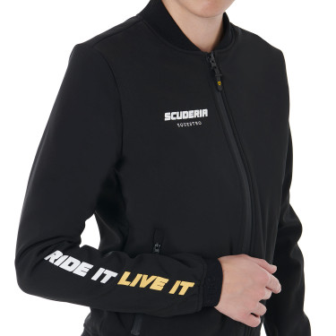 Damen-Technikjacke Scuderia Equestro Schwarz