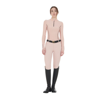 Damen-Trainings-Tech-Poloshirt Langarm Equestro Damen-Trainings-Tech-Poloshirt Langarm Equestro