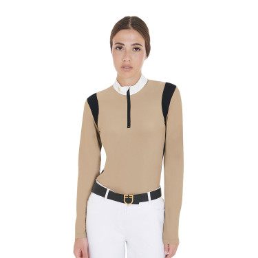 Wettkampfshirt Damen Langarm aus technischem Gewebe Equestro Wettkampfshirt Damen Langarm aus technischem Gewebe Equestro