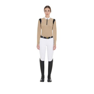 Wettkampfshirt Damen Langarm aus technischem Gewebe Equestro Wettkampfshirt Damen Langarm aus technischem Gewebe Equestro