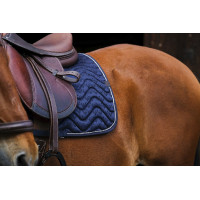 Satteldecke Equithème Brokat Marine Marineblau