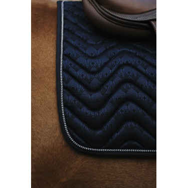 Satteldecke Equithème Brokat Marine Marineblau