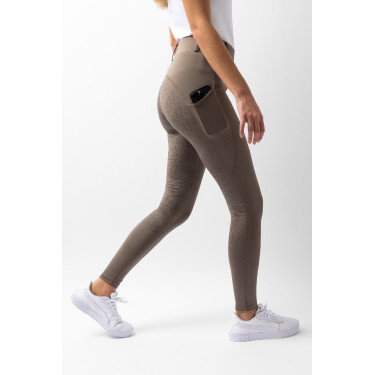 Leggings Vollbesatz Grip Horze Dea Damen Morchelbraun