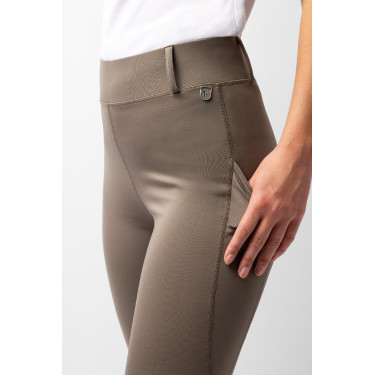 Leggings Vollbesatz Grip Horze Dea Damen Morchelbraun