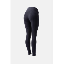 Vollbesatz-Grip-Reithose für alle Jahreszeiten Horze Mira Dunkelmarine Blau