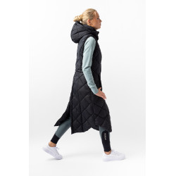 Lange ärmellose wattierte Weste Gem B Vertigo Schwarze Schönheit