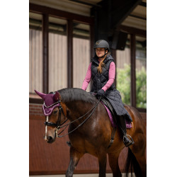 Lange ärmellose wattierte Weste Gem B Vertigo Schwarze Schönheit