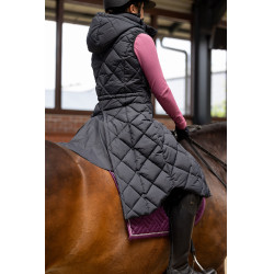 Lange ärmellose wattierte Weste Gem B Vertigo Schwarze Schönheit