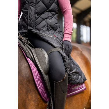 Lange ärmellose wattierte Weste Gem B Vertigo Schwarze Schönheit