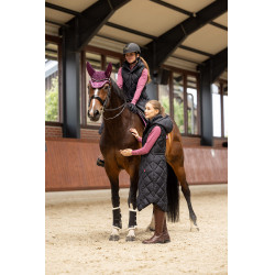 Lange ärmellose wattierte Weste Gem B Vertigo Schwarze Schönheit