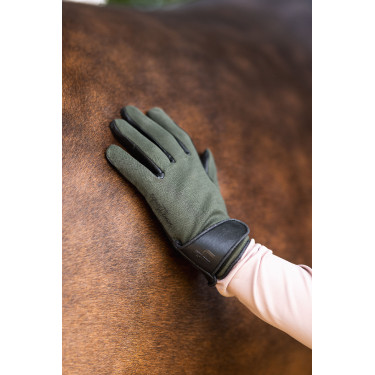 Reithandschuhe für alle Jahreszeiten Young Rider Perla Horze Kambada / dunkelgrüner Drache Grün Reithandschuhe für alle Jahreszeiten Young Rider Perla Horze Kambada / dunkelgrüner Drache Grün