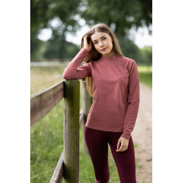 Trainingsshirt Josephine Horze Verwelkte Rose Rosa