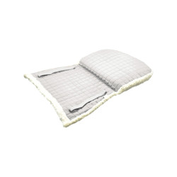 Dämpfer aus Baumwolle und synthetischer Polarwolle Burioni Weiß Wei&amp;szlig;