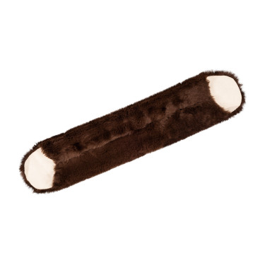 Westernsattelgurt-Überzug aus synthetischem Schaffell Burioni Braun