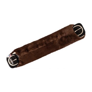 Westernsattelgurt-Überzug aus synthetischem Schaffell Burioni Braun
