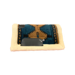 Klassische Western-Satteldecke aus Fleece mit Burioni-Wollunterseite