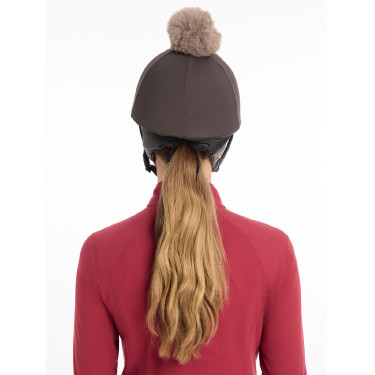 Toque My LeMieux für Helm Asche Bordeaux