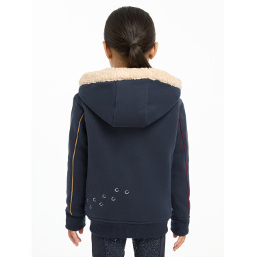 LeMieux Kapuzen-Sweatshirt Zip Through Mini Charlie Marineblau LeMieux Kapuzen-Sweatshirt Zip Through Mini Charlie Marineblau