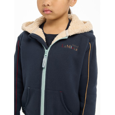 LeMieux Kapuzen-Sweatshirt Zip Through Mini Charlie Marineblau LeMieux Kapuzen-Sweatshirt Zip Through Mini Charlie Marineblau